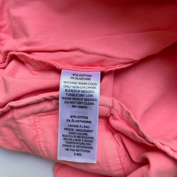 Vineyard Vines Breaker Shorts 8.5 Inch Inseam Pink Chino Size 34 - Picture 10 of 10